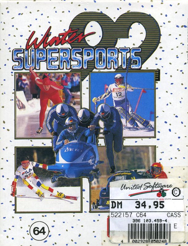 Front Cover for Winter Supersports 92 (Commodore 64) (Cassette release)