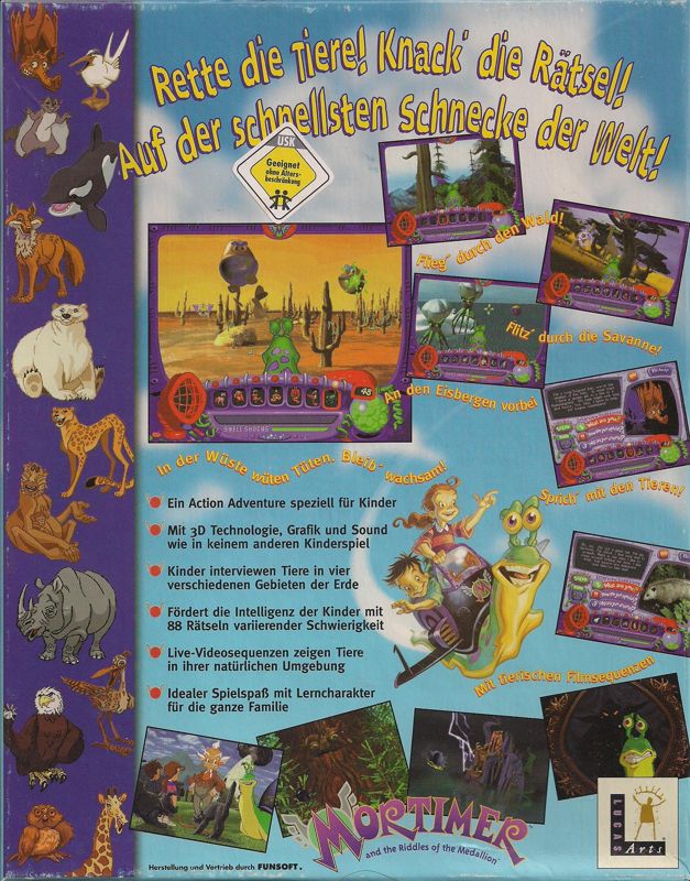 Back Cover for Mortimer and the Riddles of the Medallion (Windows)