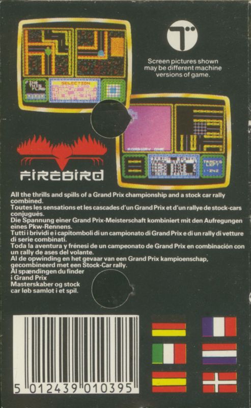 Back Cover for War Cars Construction Set (ZX Spectrum)