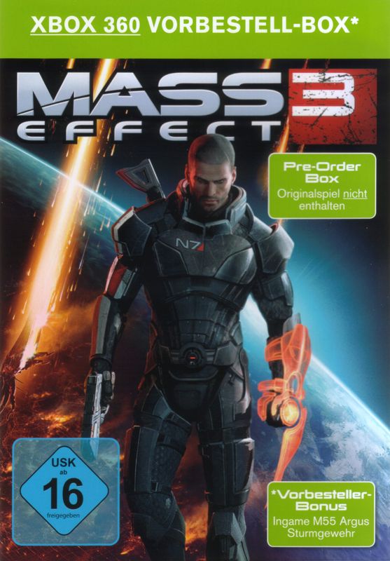 Front Cover for Mass Effect 3 (Xbox 360) (Pre-order box)