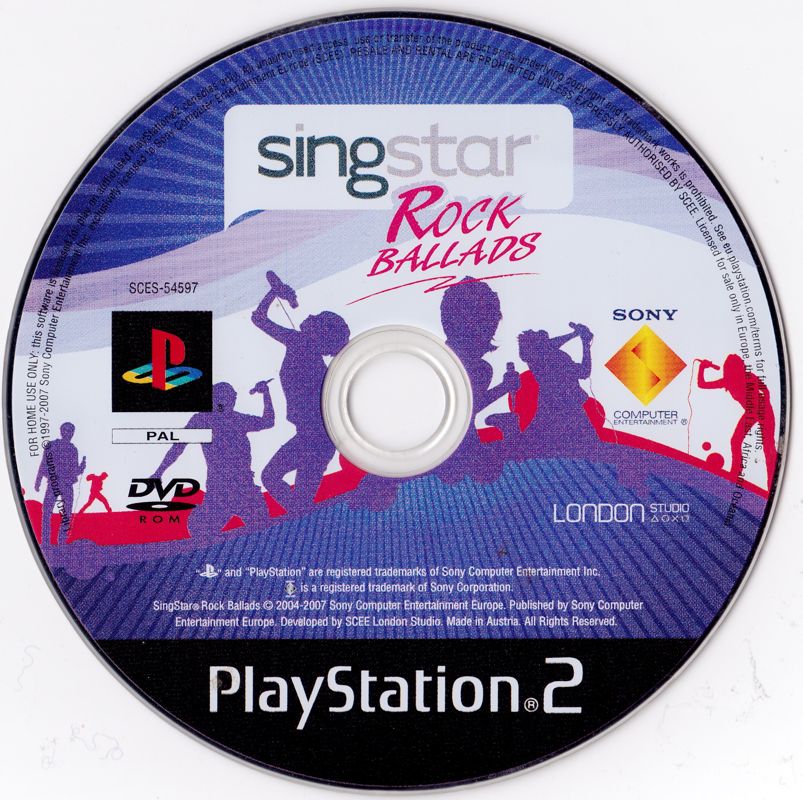 Media for SingStar: Rock Ballads (PlayStation 2)