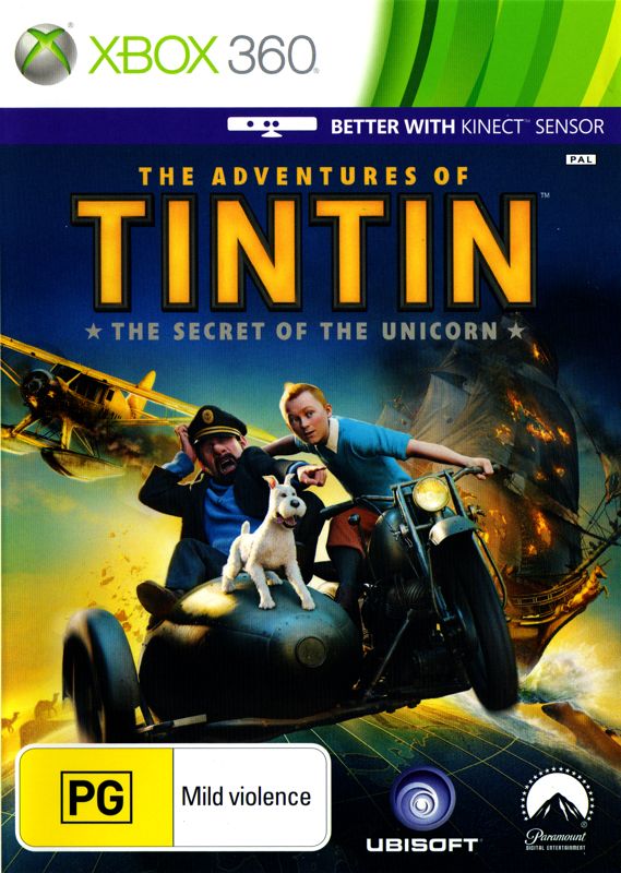 Front Cover for The Adventures of Tintin: The Game (Xbox 360)