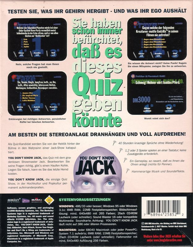 You Don't Know Jack Volume 2 cover or packaging material MobyGames