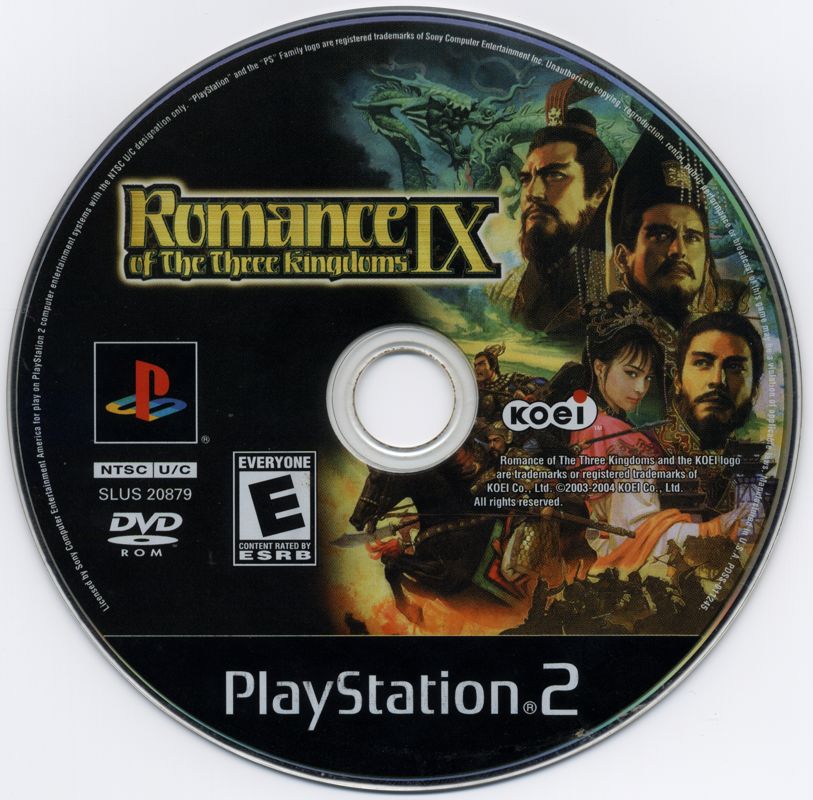Media for Romance of the Three Kingdoms IX (PlayStation 2)