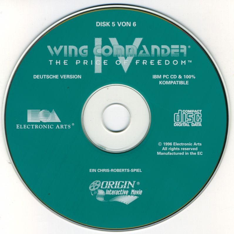 Media for Value Pack 1 (DOS): Wing Commander IV - Disc 5