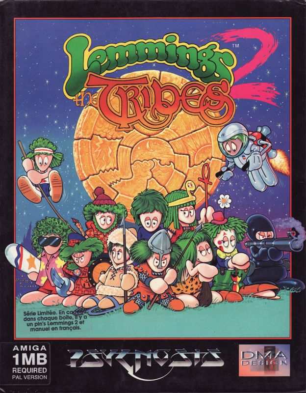 Front Cover for Lemmings 2: The Tribes (Amiga)