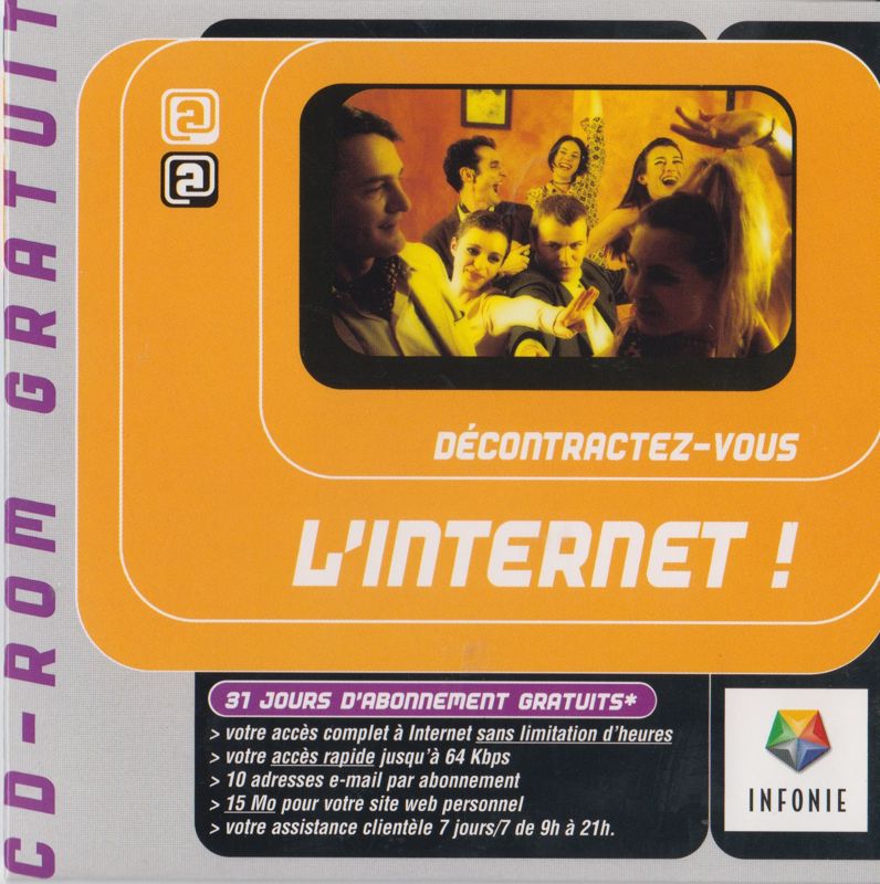Other for Baldur's Gate (Windows) (French Internet version): Infonie's (ISP) Sleeve - Front