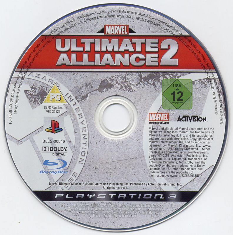 Media for Marvel Ultimate Alliance 2 (PlayStation 3)