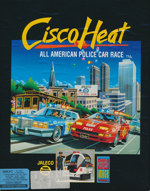 Front Cover for Cisco Heat: All American Police Car Race (DOS) (3.5" disk release)