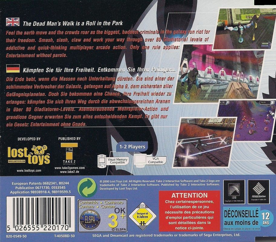 Back Cover for Ball Breakers (Dreamcast)