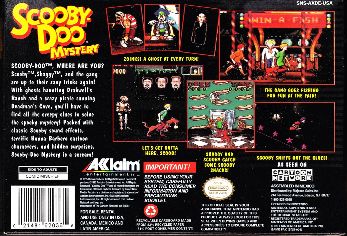 Scooby Doo Mystery Cover Or Packaging Material Mobygames 2555