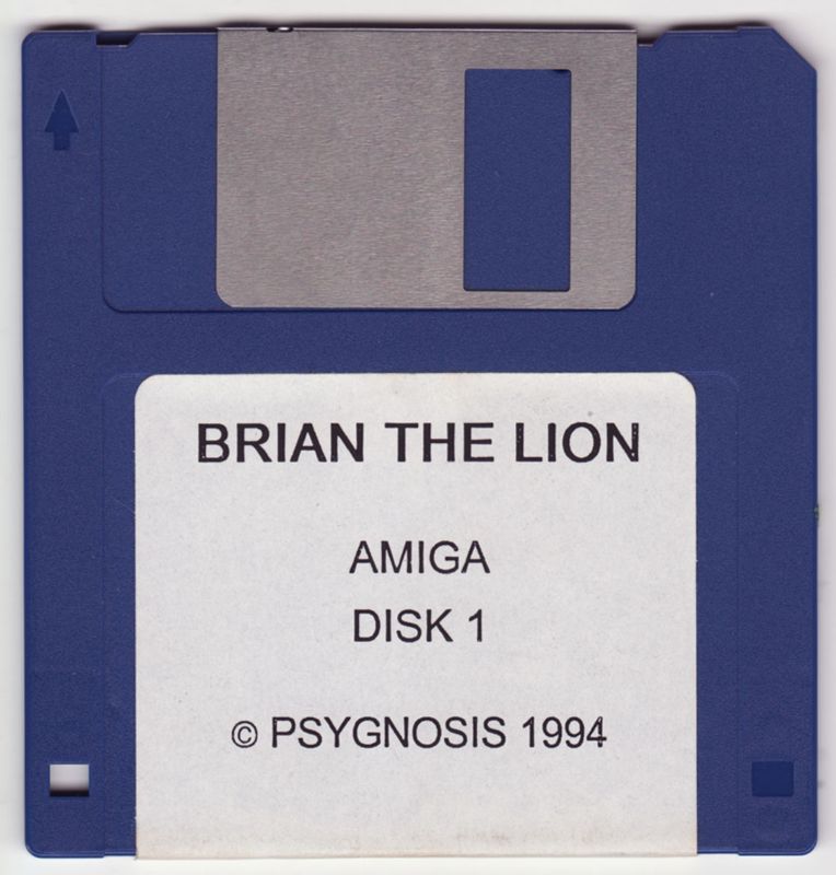 Media for Brian the Lion Starring In: Rumble in the Jungle (Amiga): Disk 1/3