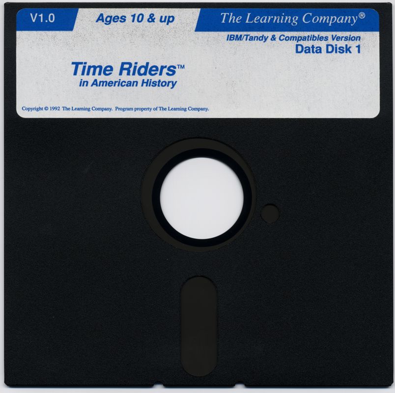 Media for Time Riders in American History (DOS): 5.25" Data Disk 1/6