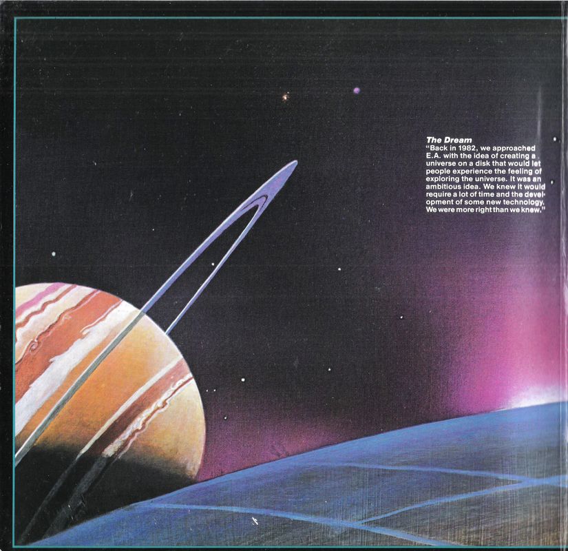 Inside Cover for Starflight (DOS): Left