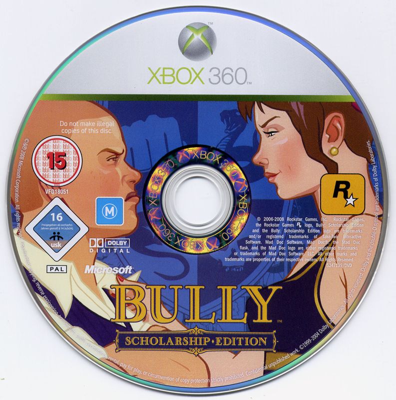 Bully: Scholarship Edition cover or packaging material - MobyGames