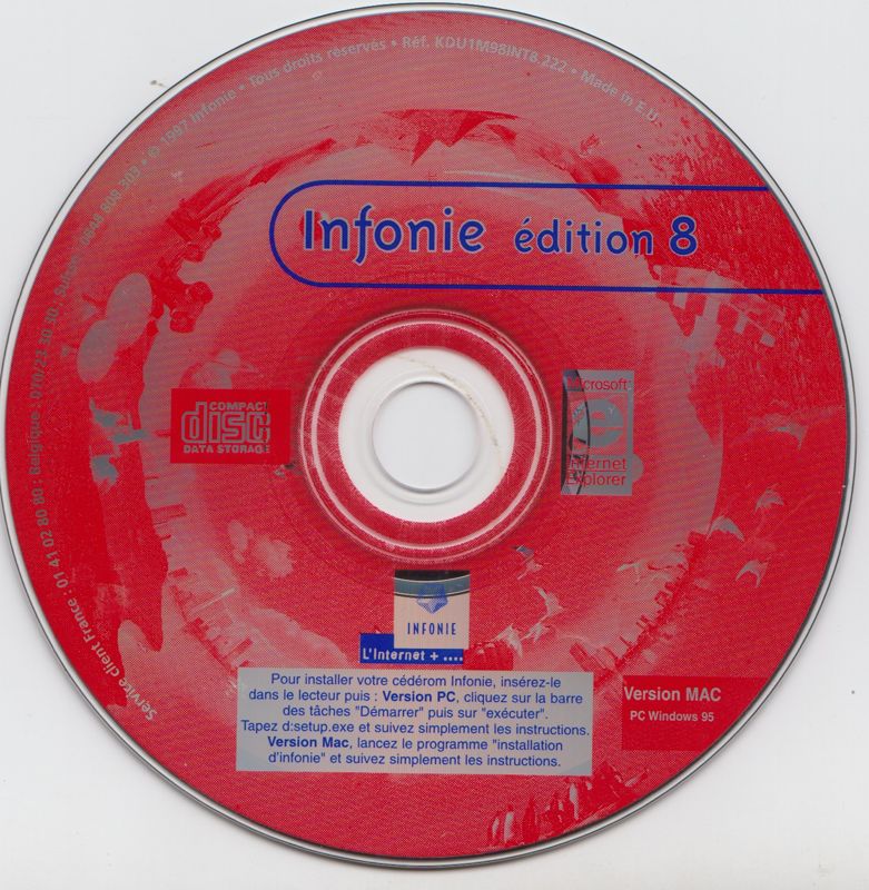 Media for Baldur's Gate (Windows) (French Internet version): Infonie (ISP) bonus disc