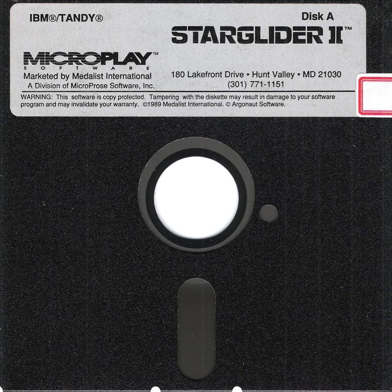 Media for Starglider II (DOS): 5.25" Disk (1/2)