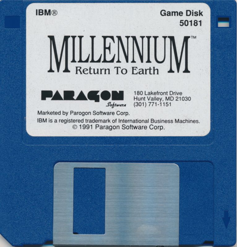 Media for Millennium: Return to Earth (DOS) (3.5 disk release): 1/1