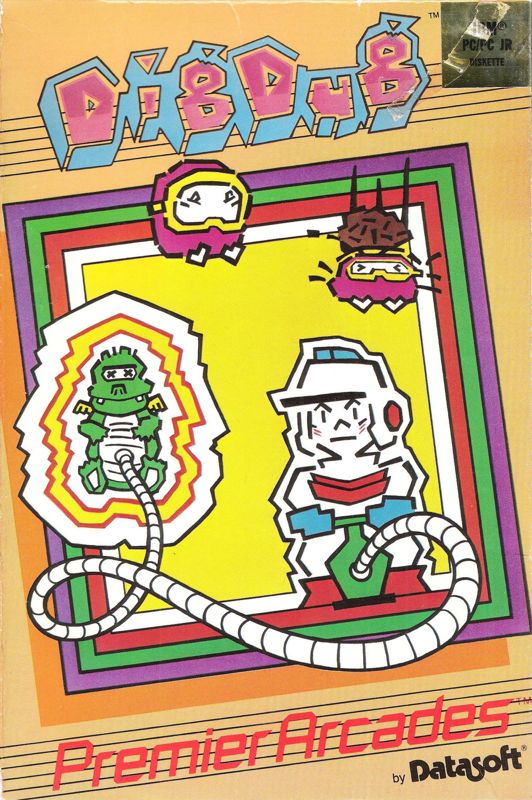 Front Cover for Dig Dug (PC Booter) (5.25" Release (Distributed by DataSoft))