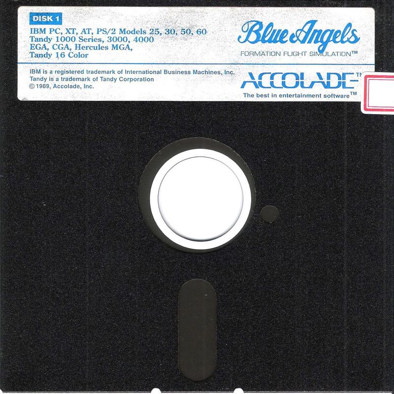 Media for Blue Angels: Formation Flight Simulation (DOS) (5.25" Disk release): Disk 1