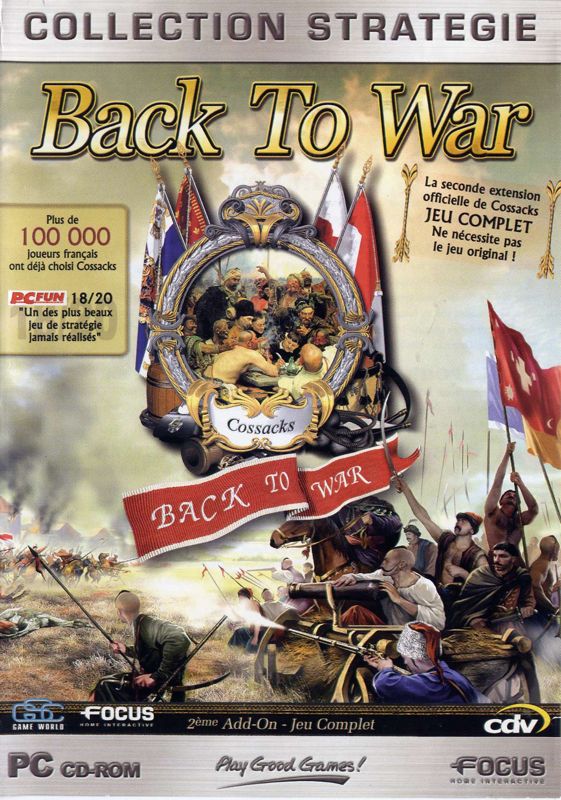 Front Cover for Cossacks: Back to War (Windows) (Focus' Play Good Games!/Collection Stratégie 2005 re-release)