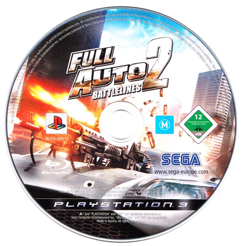 Media for Full Auto 2: Battlelines (PlayStation 3)