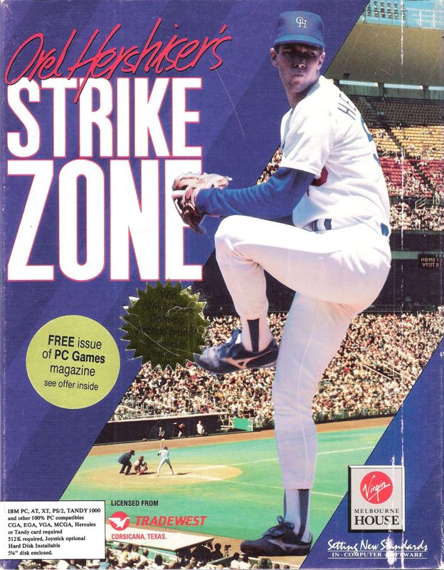 Front Cover for Strike Zone Baseball (DOS) (5.25" Release)