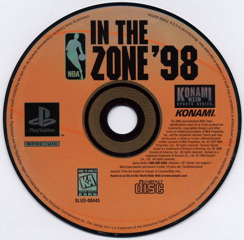 Media for NBA in the Zone '98 (PlayStation)