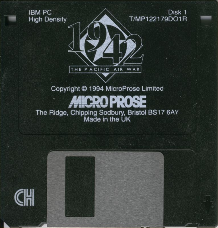 Media for 1942: The Pacific Air War (DOS): Disk 1
