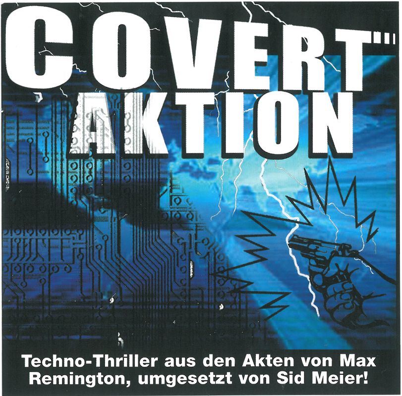 Front Cover for Sid Meier's Covert Action (DOS) (MoreROM release)
