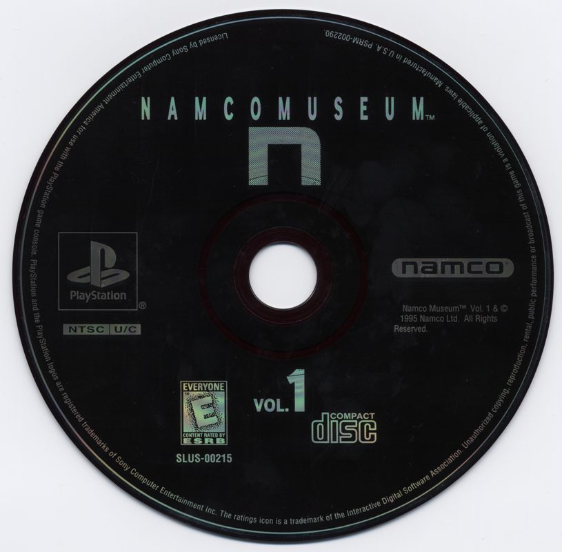 Media for Namco Museum Vol. 1 (PlayStation) (Greatest Hits release)