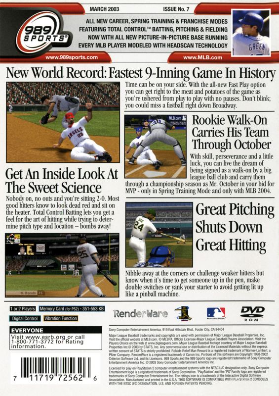 MLB 2003 [PlayStation]