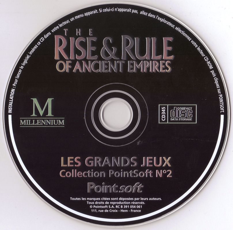 Media for The Rise & Rule of Ancient Empires (Windows) (Pointsoft's "Les Grands Jeux #2" series re-release (2000))