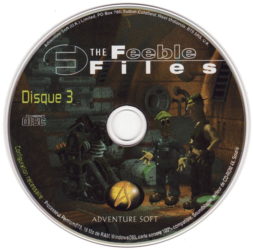 Media for The Feeble Files (Windows): Disc 3