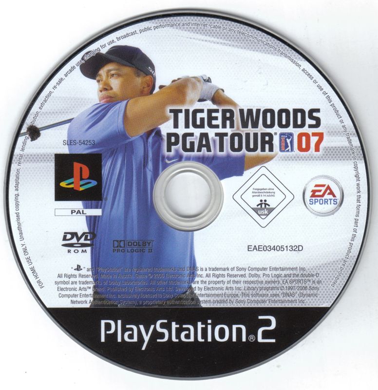 Tiger Woods PGA Tour 07 cover or packaging material - MobyGames