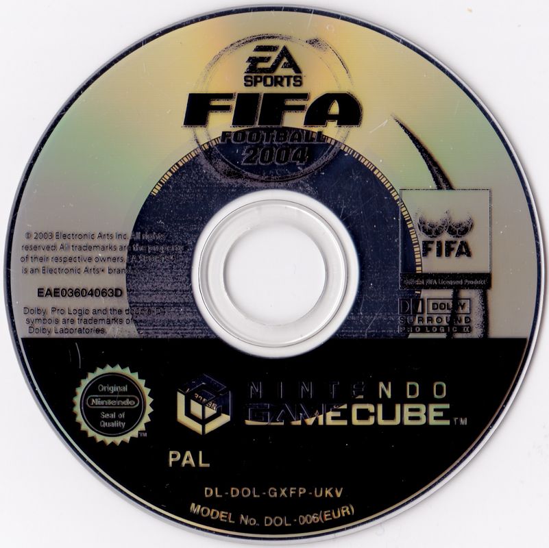 Media for FIFA Soccer 2004 (GameCube) (Player's Choice release)