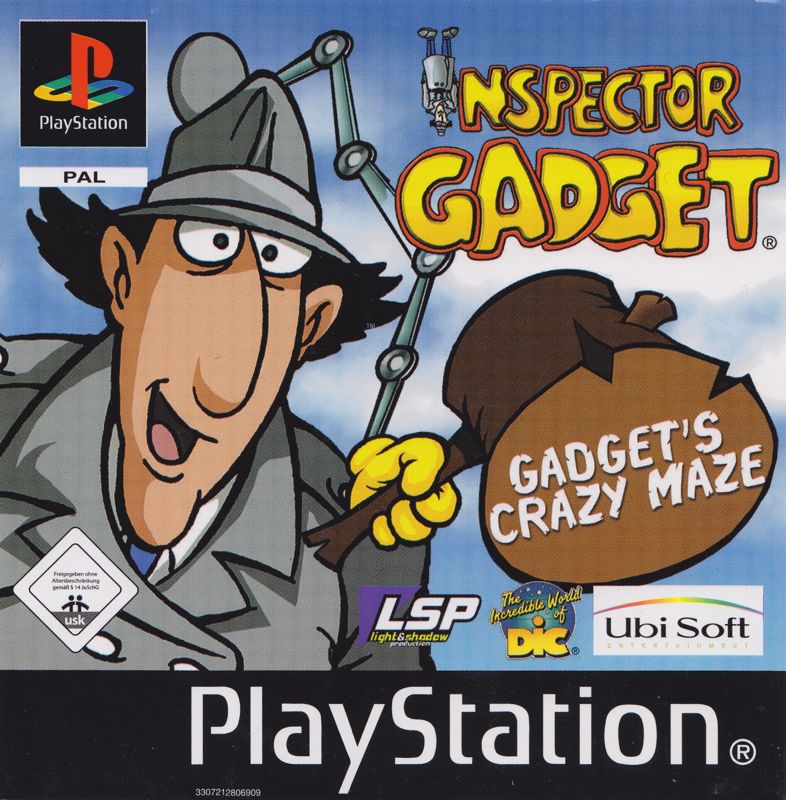 Front Cover for Inspector Gadget: Gadget's Crazy Maze (PlayStation)