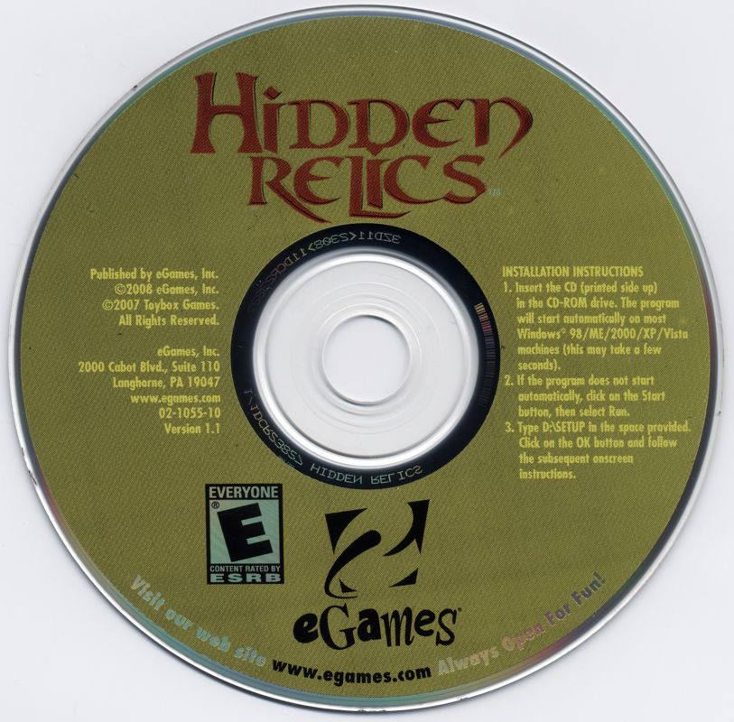 Media for Hidden Relics (Windows)