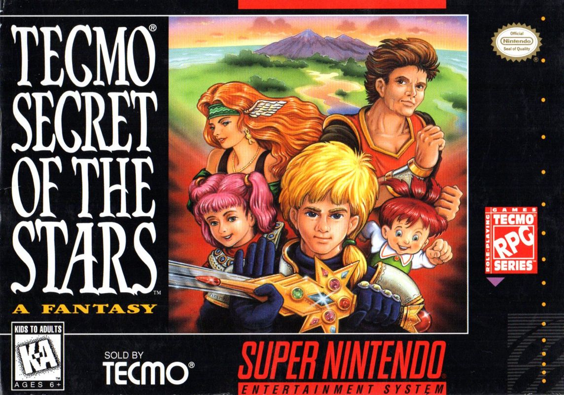 Front Cover for Tecmo Secret of the Stars (SNES)
