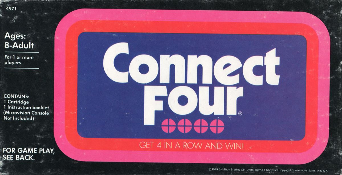 Front Cover for Connect Four (Microvision)