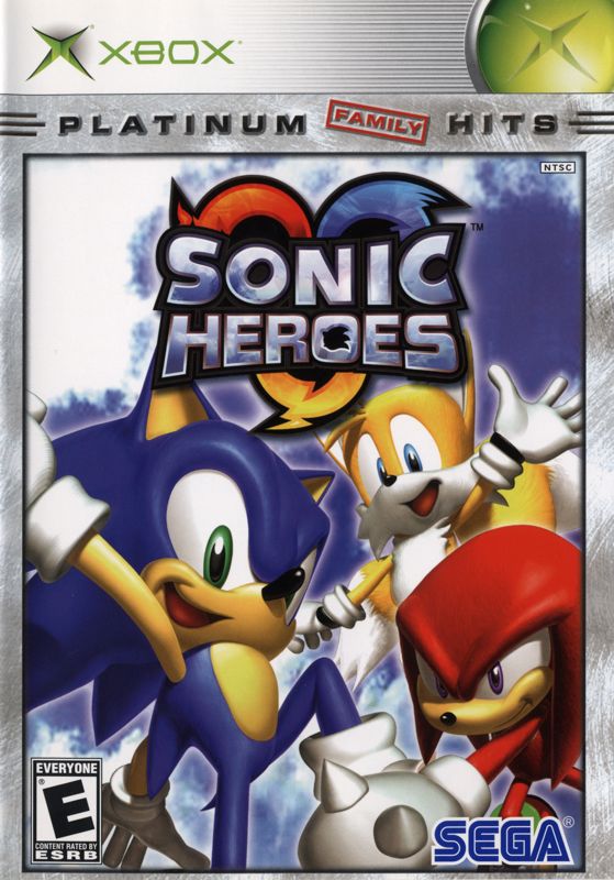 Front Cover for Sonic Heroes (Xbox) (Platinum Family Hits release)