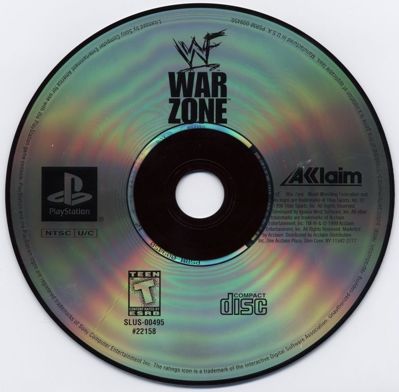 Media for WWF War Zone (PlayStation) (Greatest Hits release)