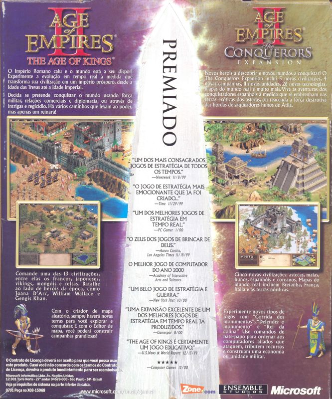 Back Cover for Age of Empires II: Gold Edition (Windows)