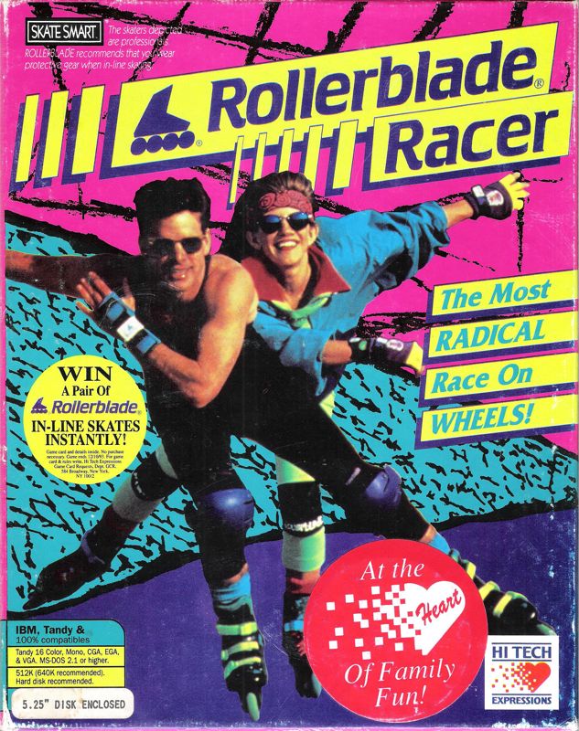 Front Cover for Rollerblade Racer (DOS) (5.25" Release)