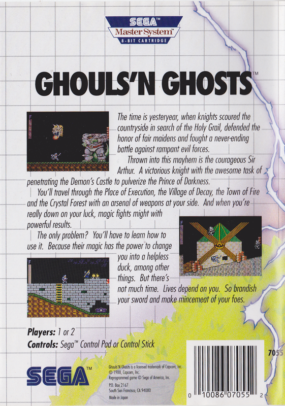 Ghouls 'N Ghosts cover or packaging material - MobyGames