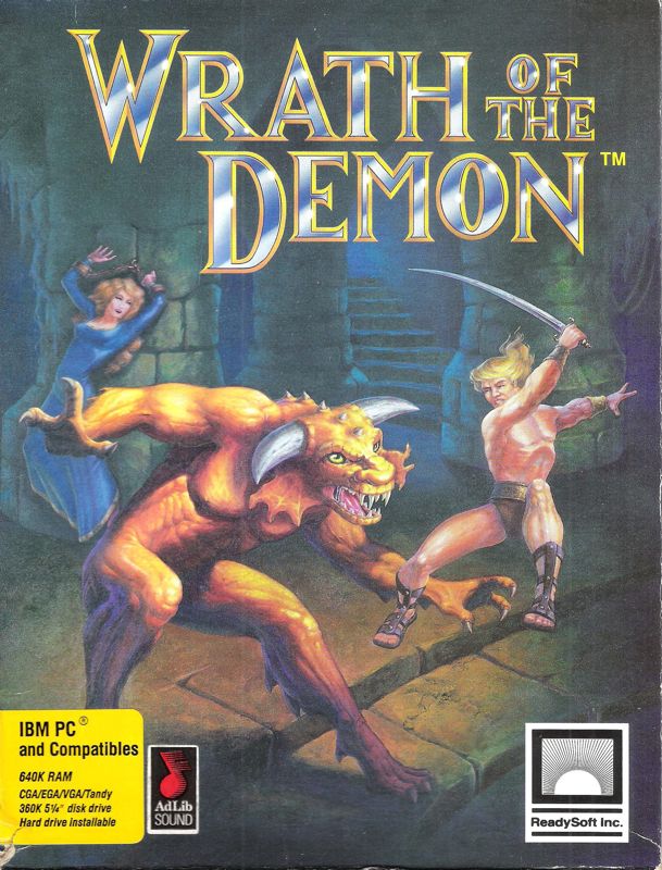 Front Cover for Wrath of the Demon (DOS) (5.25" Release)