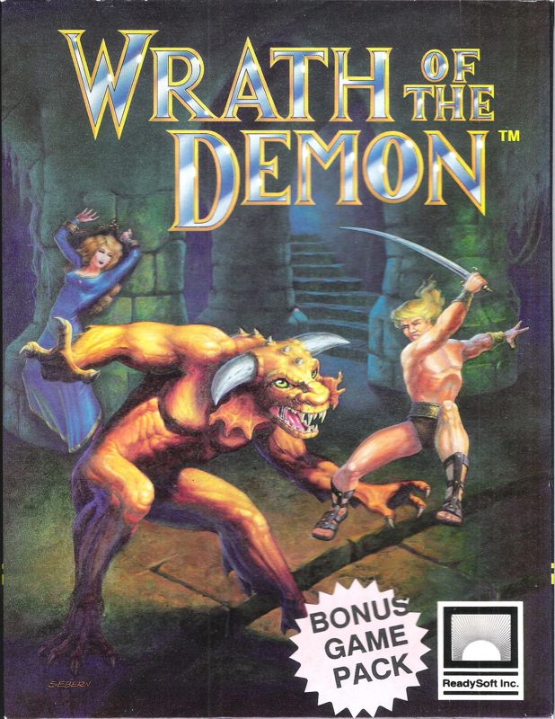 Front Cover for Wrath of the Demon (DOS) (5.25" Re-release in 1993 (2HD version))