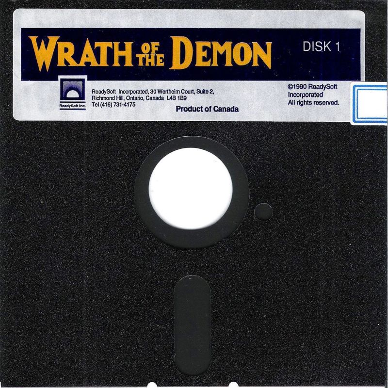 Media for Wrath of the Demon (DOS) (5.25" Re-release in 1993 (2HD version)): Disk (1/2)