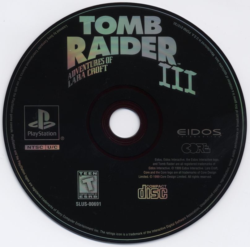 Tomb Raider III, Software