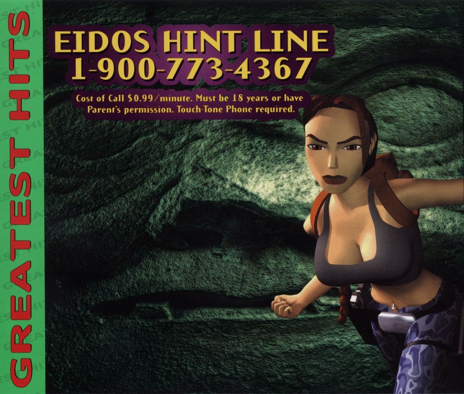 Inside Cover for Tomb Raider III: Adventures of Lara Croft (PlayStation) (Greatest Hits release)